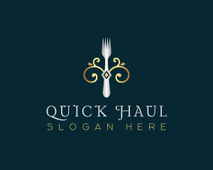 Fork Restaurant Cuisine logo design