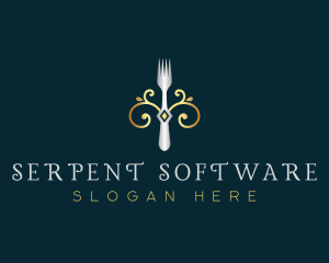 Fork Restaurant Cuisine logo design