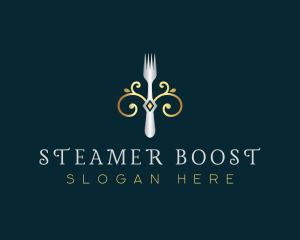 Fork Restaurant Cuisine logo design