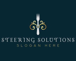 Fork Restaurant Cuisine logo design