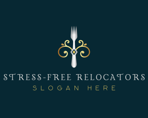 Fork Restaurant Cuisine logo design