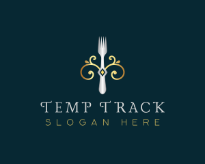 Fork Restaurant Cuisine logo design