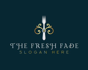 Fork Restaurant Cuisine logo design