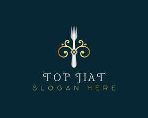 Fork Restaurant Cuisine logo design