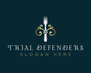 Fork Restaurant Cuisine logo design