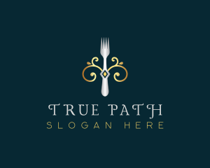 Fork Restaurant Cuisine logo design