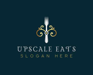 Fork Restaurant Cuisine logo design