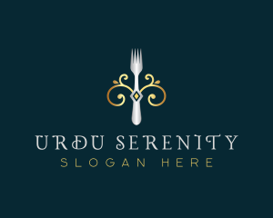 Fork Restaurant Cuisine logo design