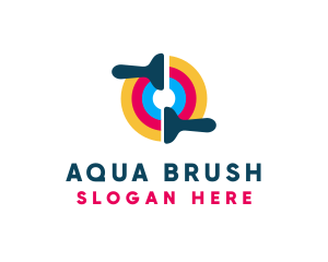 Remodeling Paint Brush logo design