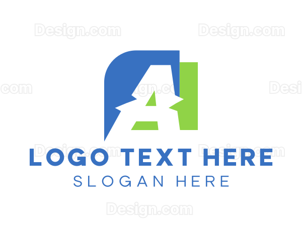 Abstract Business Letter A Logo