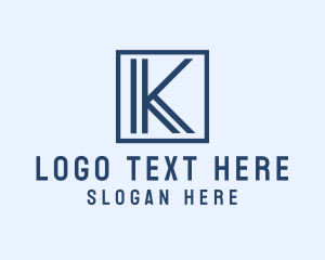 Minimalist Business Letter K logo