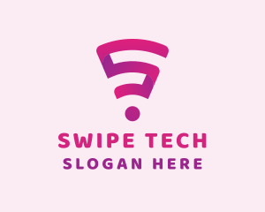 Digital Wifi Letter S  logo design