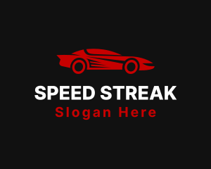 Red Speed Car logo design