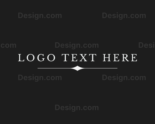 Serif Company Text Logo