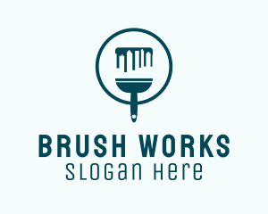 City Paint Brush logo design