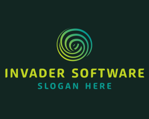 Gradient Wave Software logo design