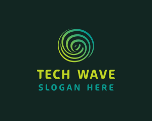 Gradient Wave Software logo design