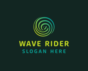 Gradient Wave Software logo design