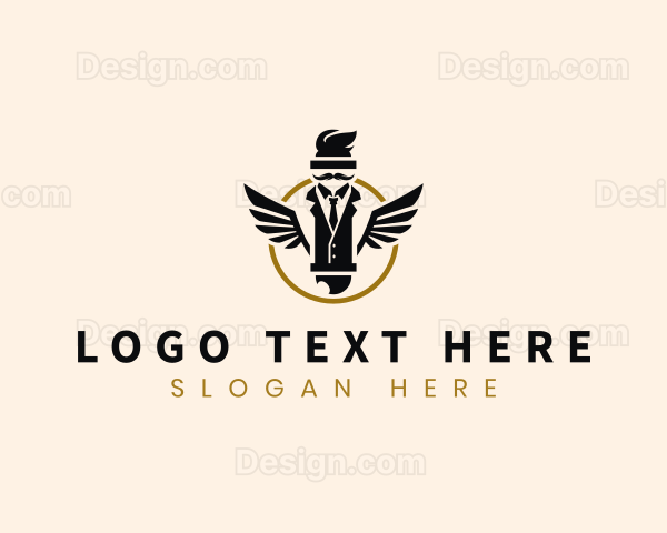 Gentleman Barbershop Grooming Logo