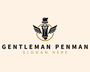 Gentleman Barbershop Grooming logo design