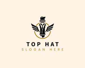 Gentleman Barbershop Grooming logo design