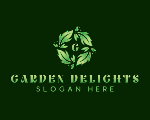 Sustainable Garden Leaves logo design