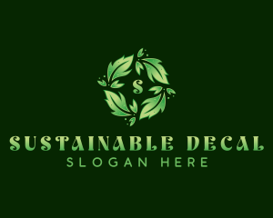 Sustainable Garden Leaves logo design