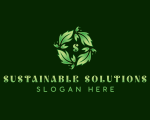 Sustainable Garden Leaves logo design