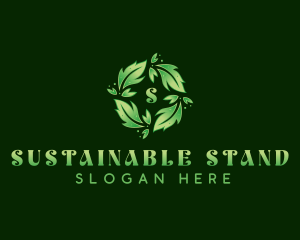 Sustainable Garden Leaves logo design