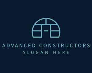 Home Construction Letter A logo design