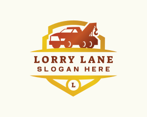 Tow Truck Transport logo design