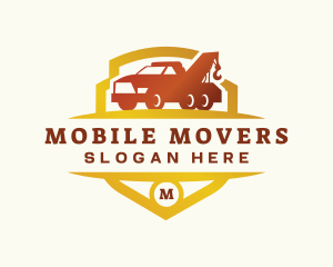 Tow Truck Transport logo design