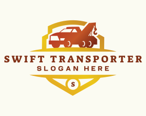 Tow Truck Transport logo design