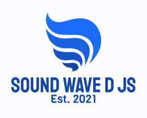 Blue Water Waves logo design