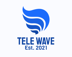 Blue Water Waves logo design