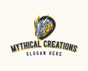 Mythical Dragon Gamer logo design