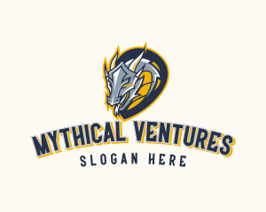 Mythical Dragon Gamer logo design