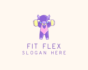 Fitness Bull Weightlifting logo design