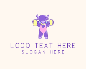 Weightlifting - Fitness Bull Weightlifting logo design
