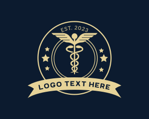 Caduceus Staff Medical Hospital logo