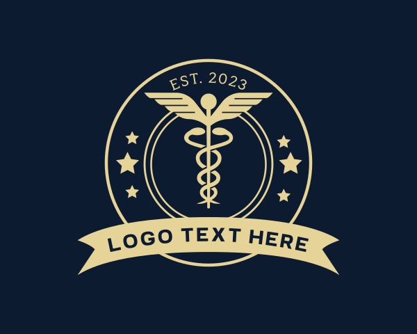 Caduceus Staff Medical Hospital logo