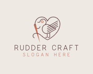 Bird Needle Thread Tailoring logo design