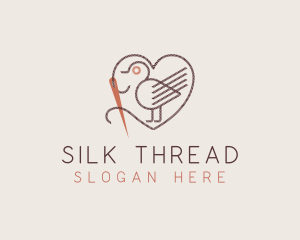 Bird Needle Thread Tailoring logo design