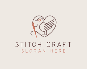 Bird Needle Thread Tailoring logo design