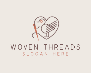 Bird Needle Thread Tailoring logo design