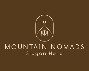 Minimalist Outdoor Hiking logo design