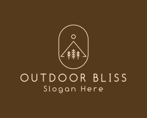 Minimalist Outdoor Hiking logo design