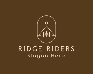 Minimalist Outdoor Hiking logo design