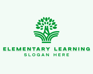 Tree Educational Learning  logo design