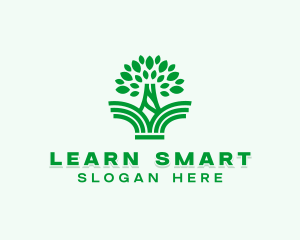 Tree Educational Learning  logo design